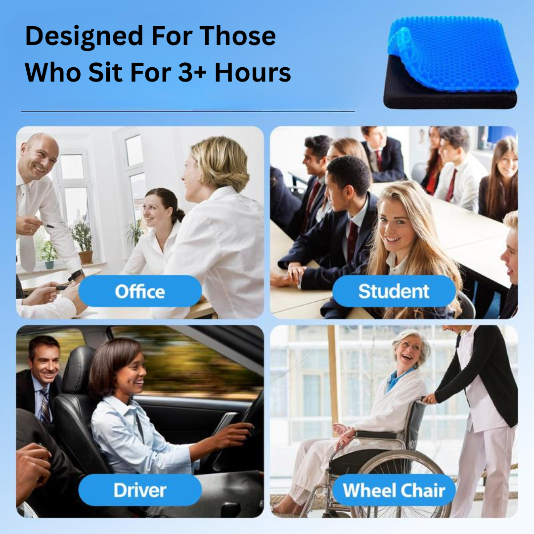 CloudSeat™ — Ergonomic Honeycomb Gel Pad
